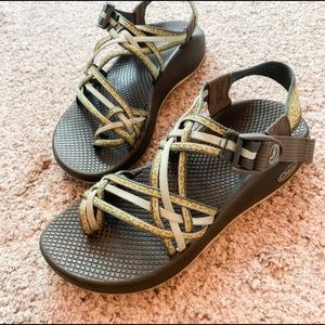 Light Green Stardust Chacos Size 8